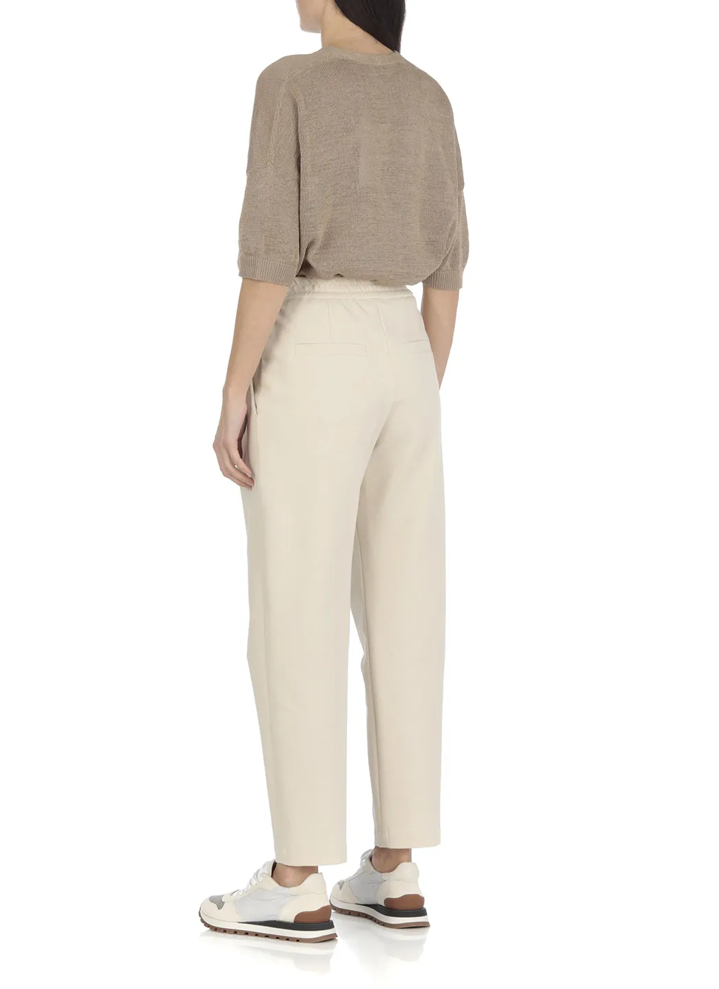 Brunello Cucinelli High Waist Straight Leg Track Pants