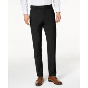 Calvin Klein Mens Skinny fit Dress Pants 38 / 32 Black Solid