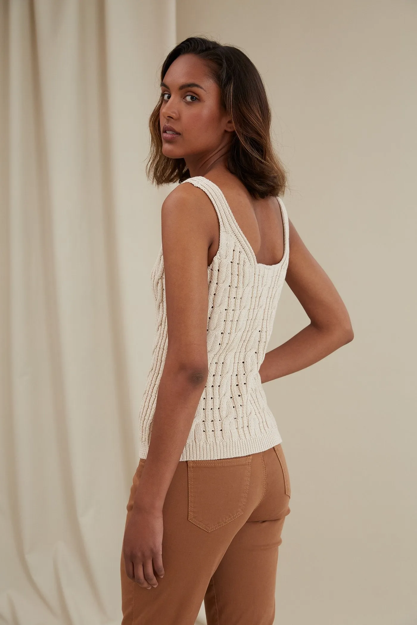 Cathy Knit Top Marzipan