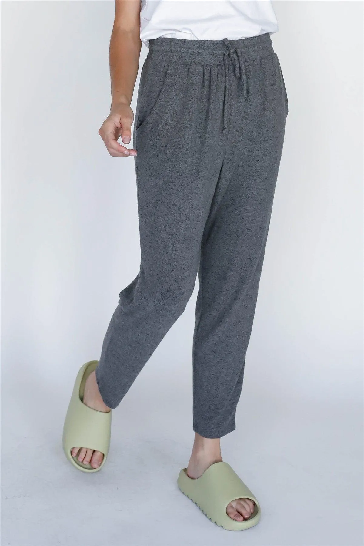 Charcoal Flannel High Waist Pants /1-1-1