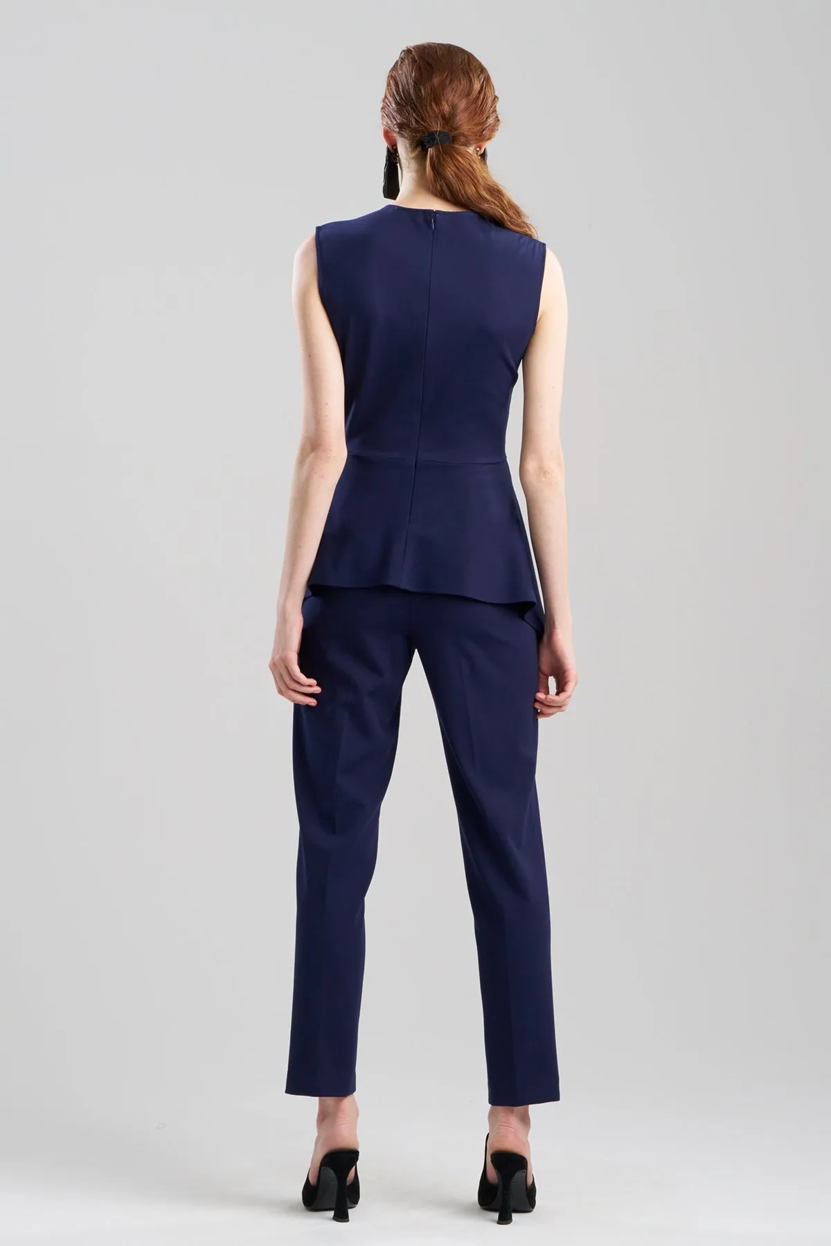 Compact Knit Peplum Top