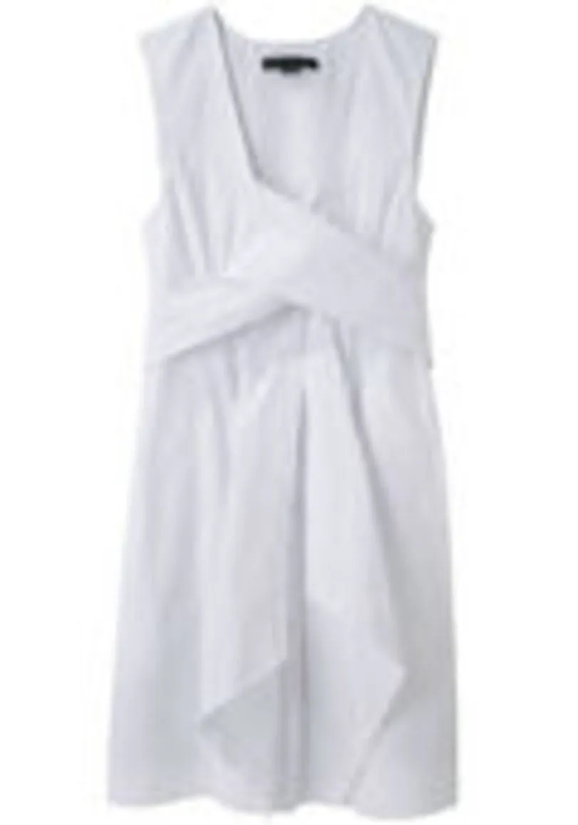 Crisp Poplin Wrap Dress