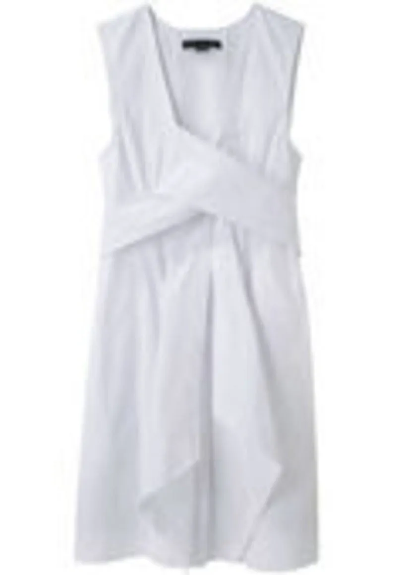 Crisp Poplin Wrap Dress