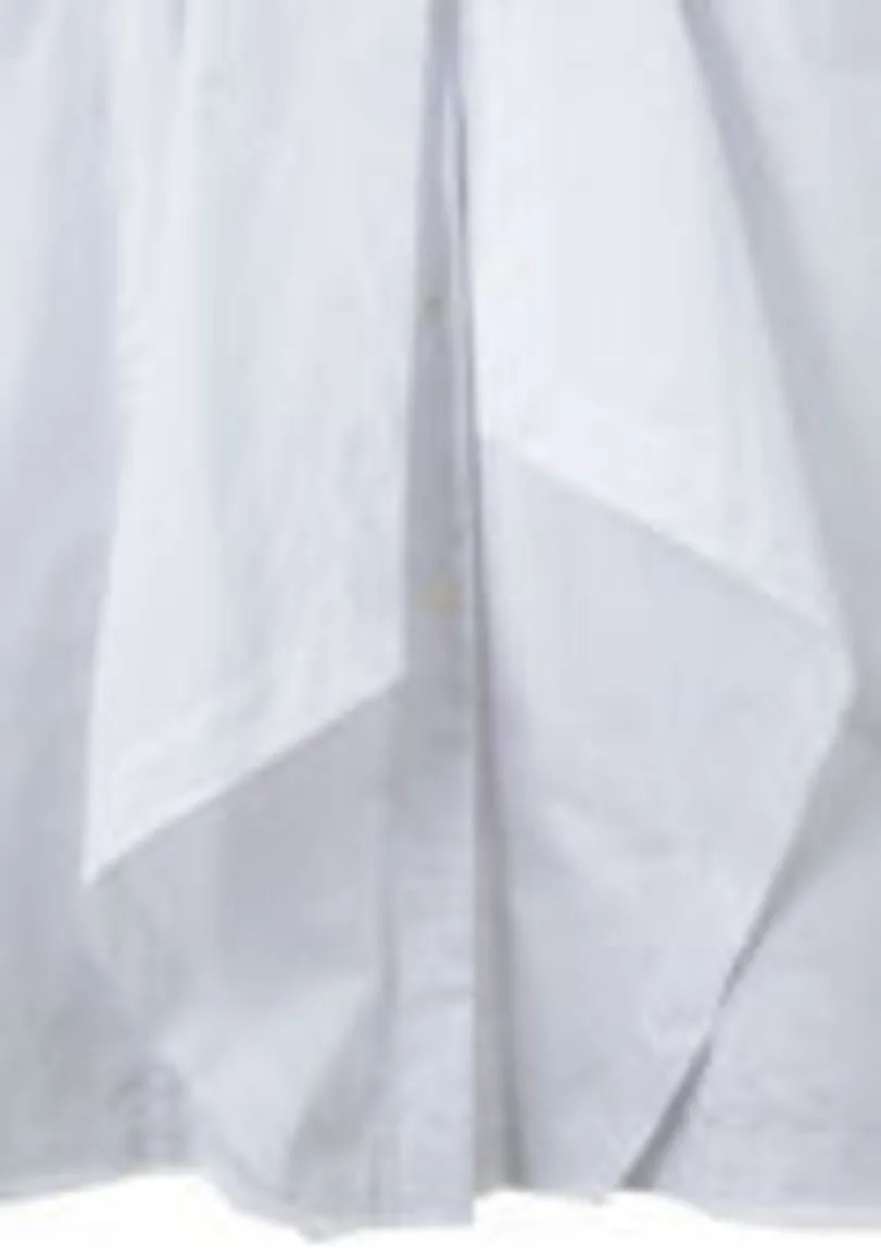 Crisp Poplin Wrap Dress