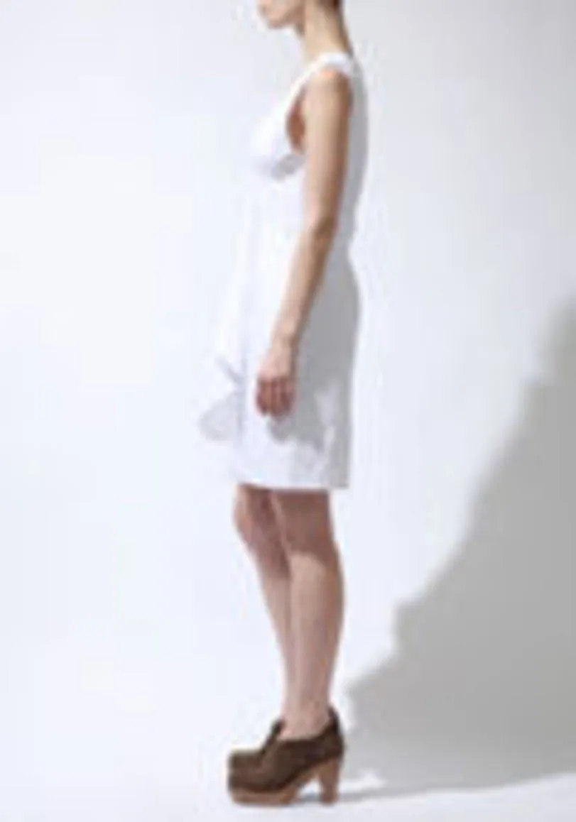 Crisp Poplin Wrap Dress