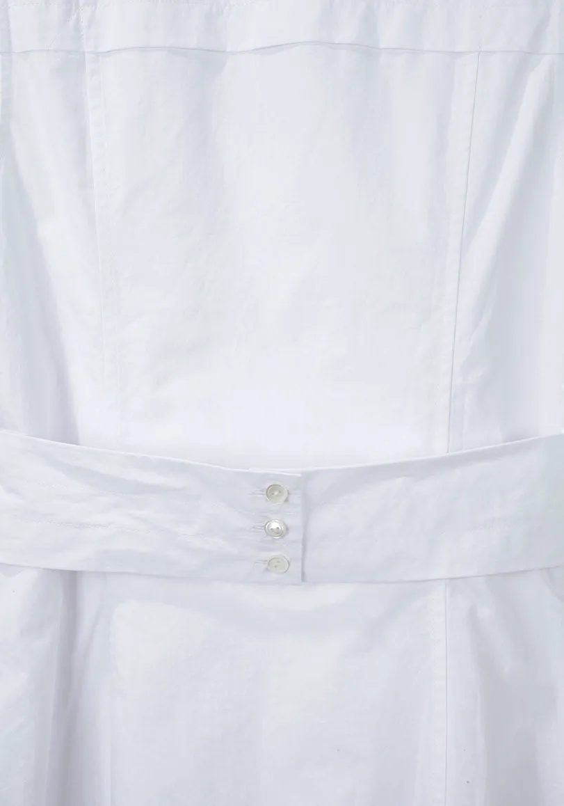 Crisp Poplin Wrap Dress