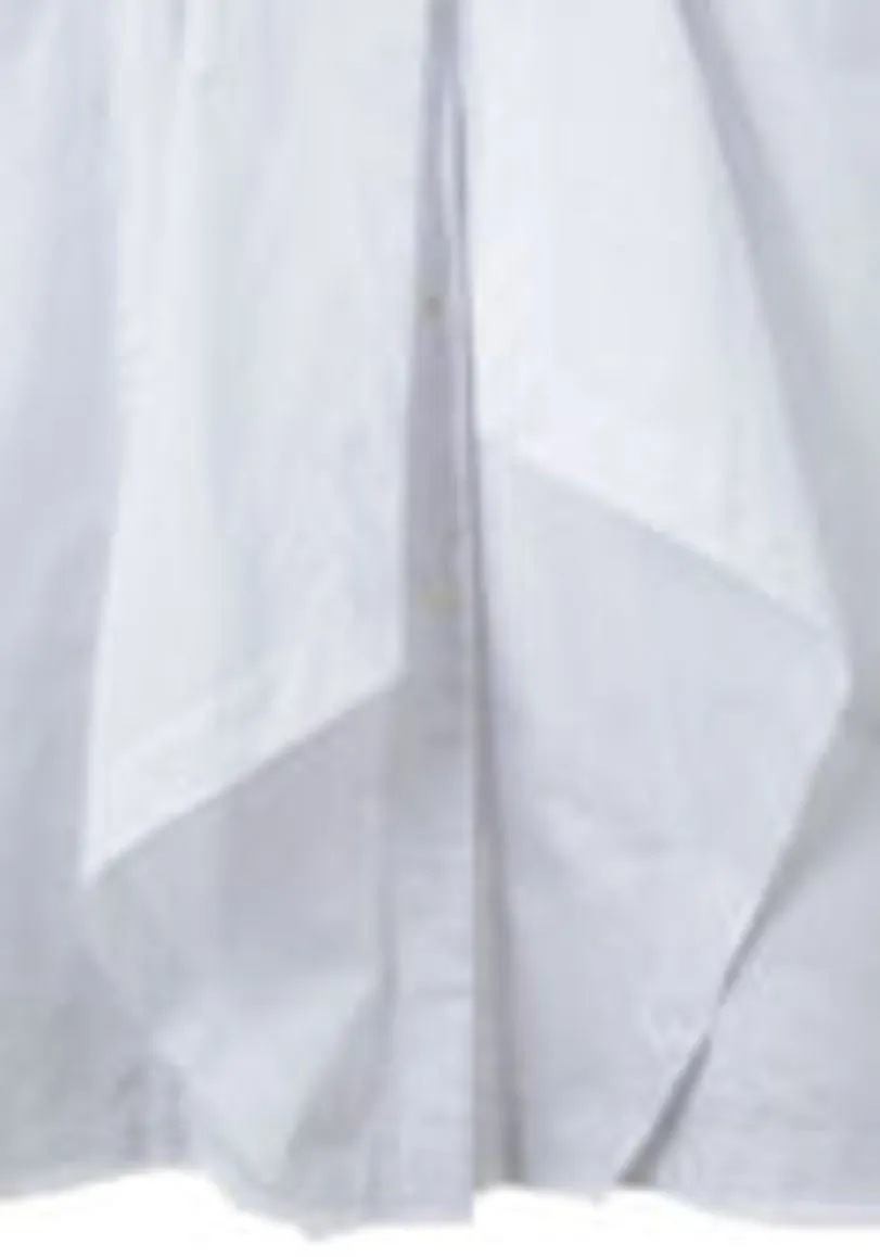 Crisp Poplin Wrap Dress