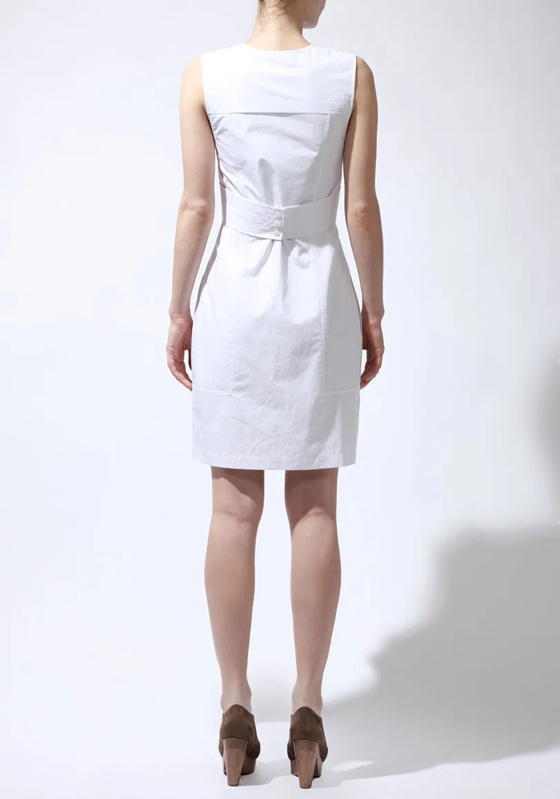 Crisp Poplin Wrap Dress
