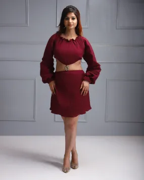 Crop Top and Skirt