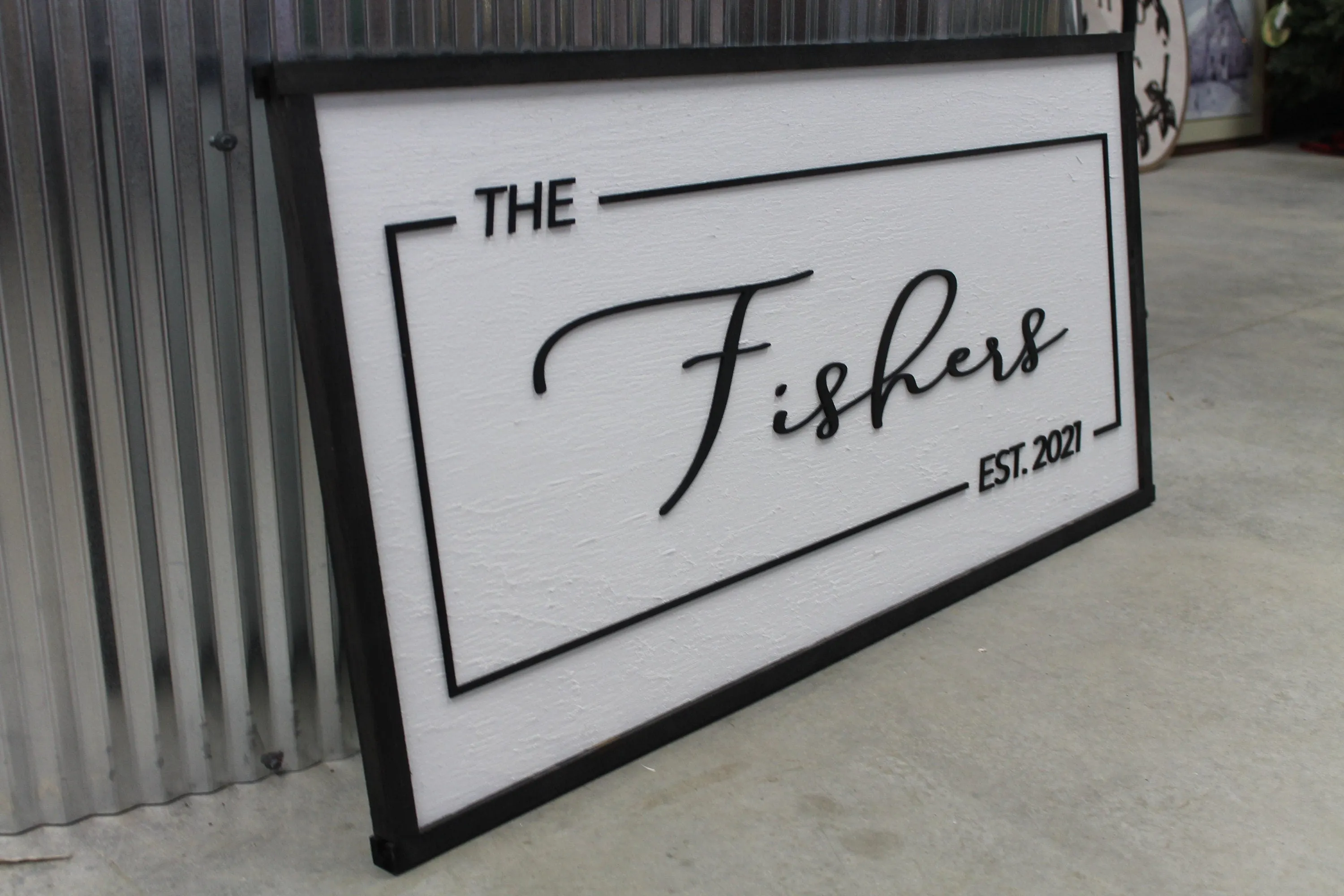 Custom Last Name Established Wood Laser Cut Out 3D Sign Elevated Letters Personalized Wedding Gift New Home Bridal Gift Renew Vows
