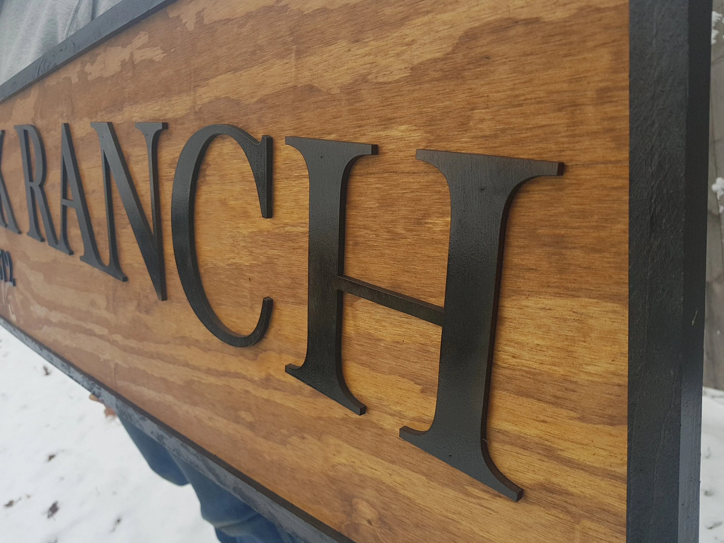 Custom Ranch Rustic Sign Wooden Laser Cut Single Doublesided Farm Homestead Giftable Personalized Business Sign Camp 3D Raised Letters