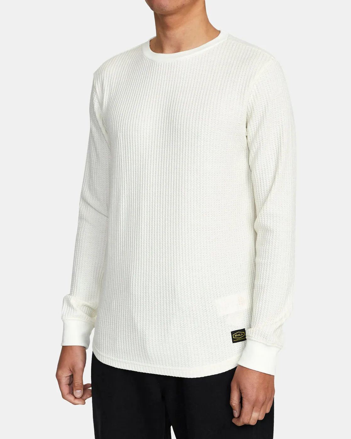 Day Shift Long Sleeve Thermal Shirt - Antique White
