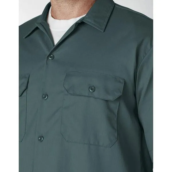 Dickies Short Sleeve Twill Work Shirt Lincoln Green