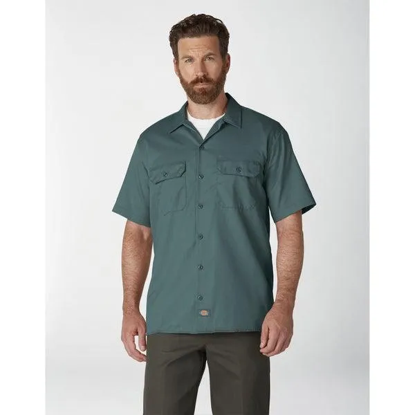 Dickies Short Sleeve Twill Work Shirt Lincoln Green
