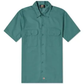 Dickies Short Sleeve Twill Work Shirt Lincoln Green