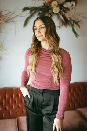 Draped Sheen Top