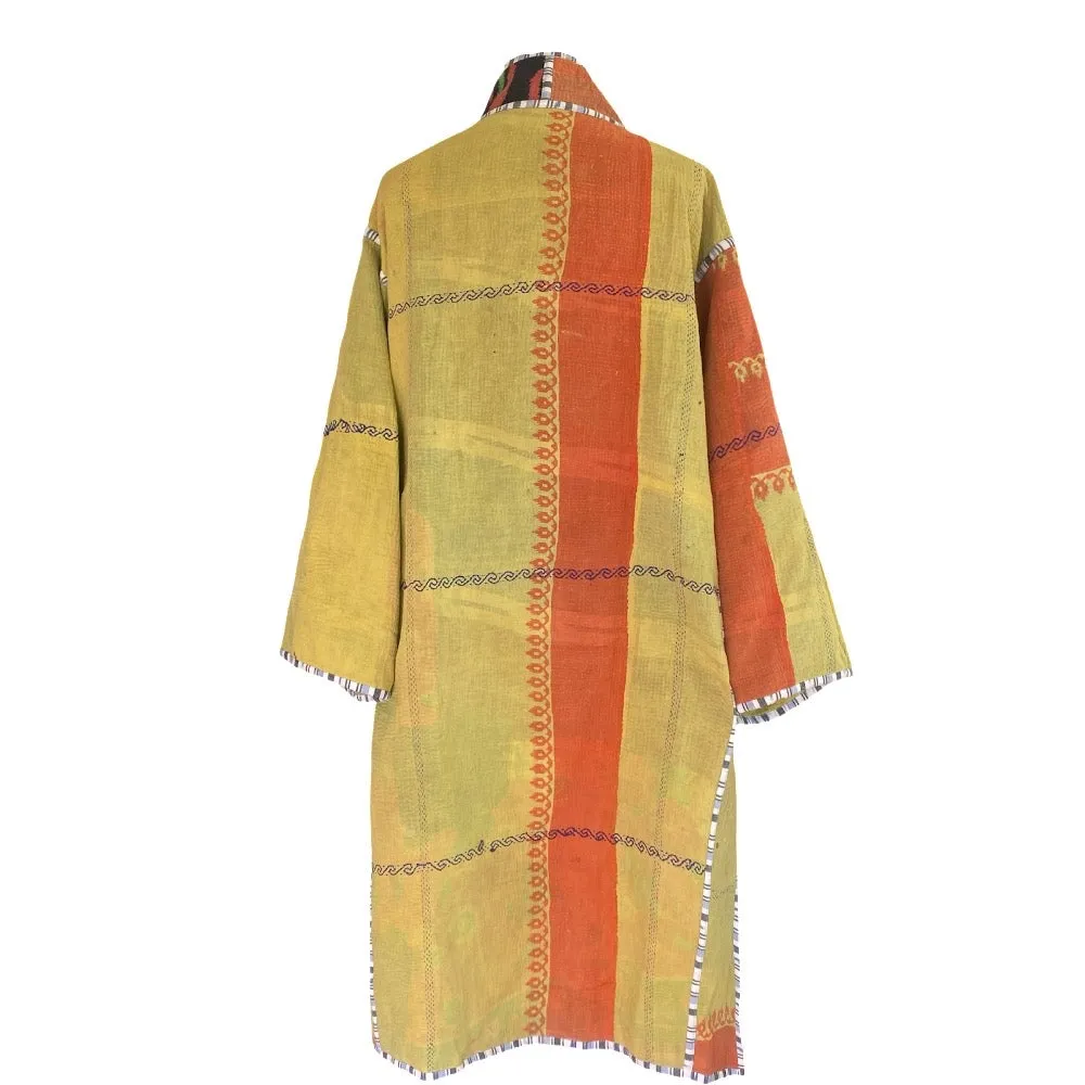 Dyani cotton quilted vintage kantha coat ONE OF A KIND
