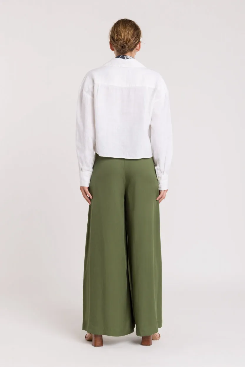 Elsa Flowy Pants Green