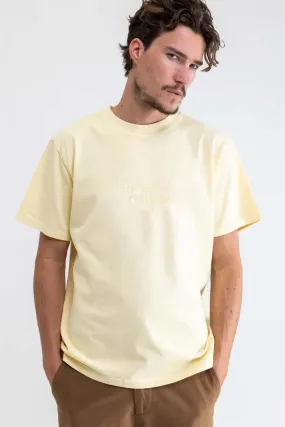 Embroidered Vintage Short Sleeve T-Shirt Straw