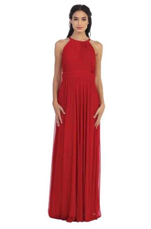 Eva Size M 3281 Red Bridesmaid Dress