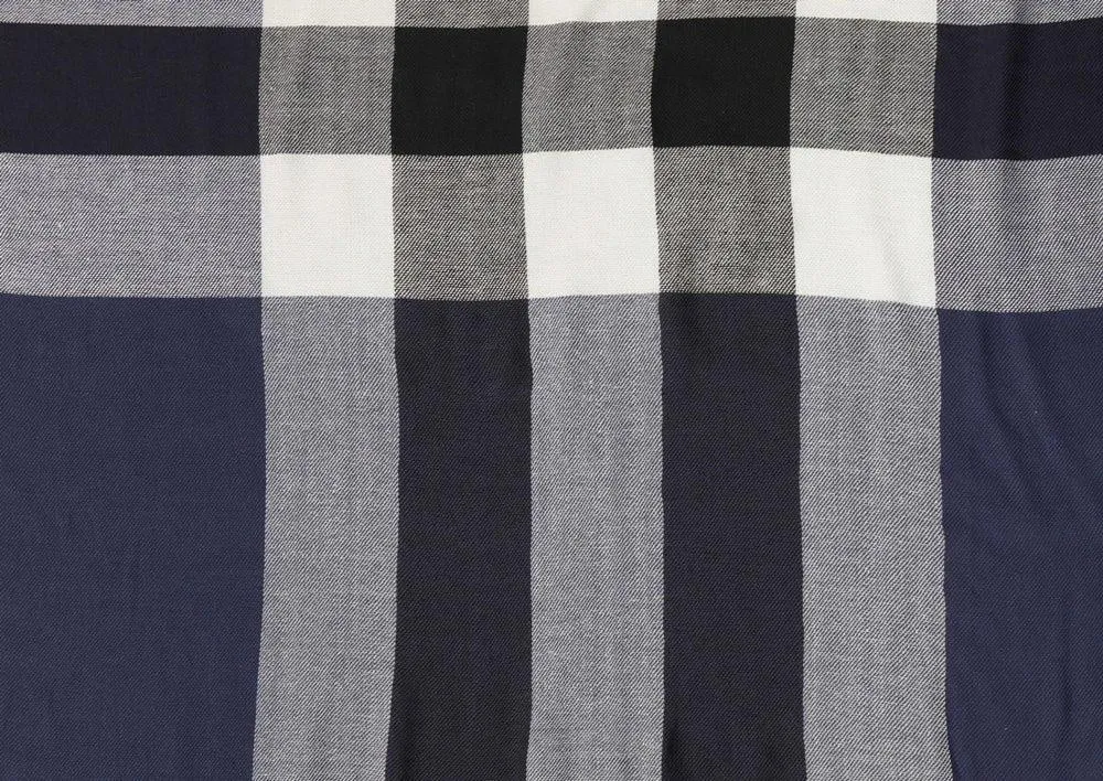 FabSeasons Unisex Black Checkered Scarf