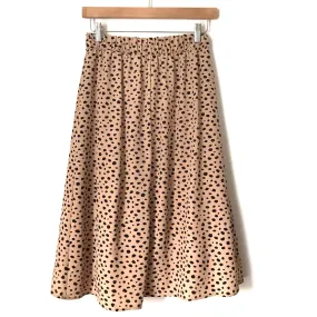 Flamingo Faux Wrap Animal Print Skirt- Size S