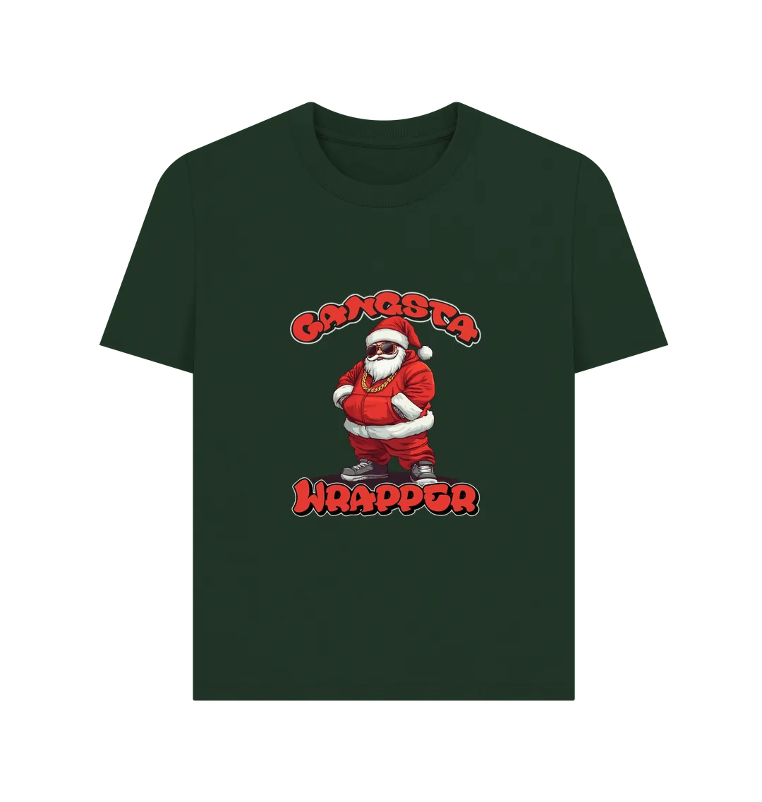 Gangsta Wrapper Women's Christmas T-shirt