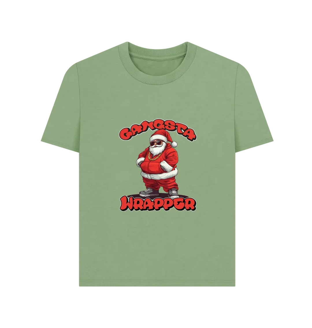 Gangsta Wrapper Women's Christmas T-shirt