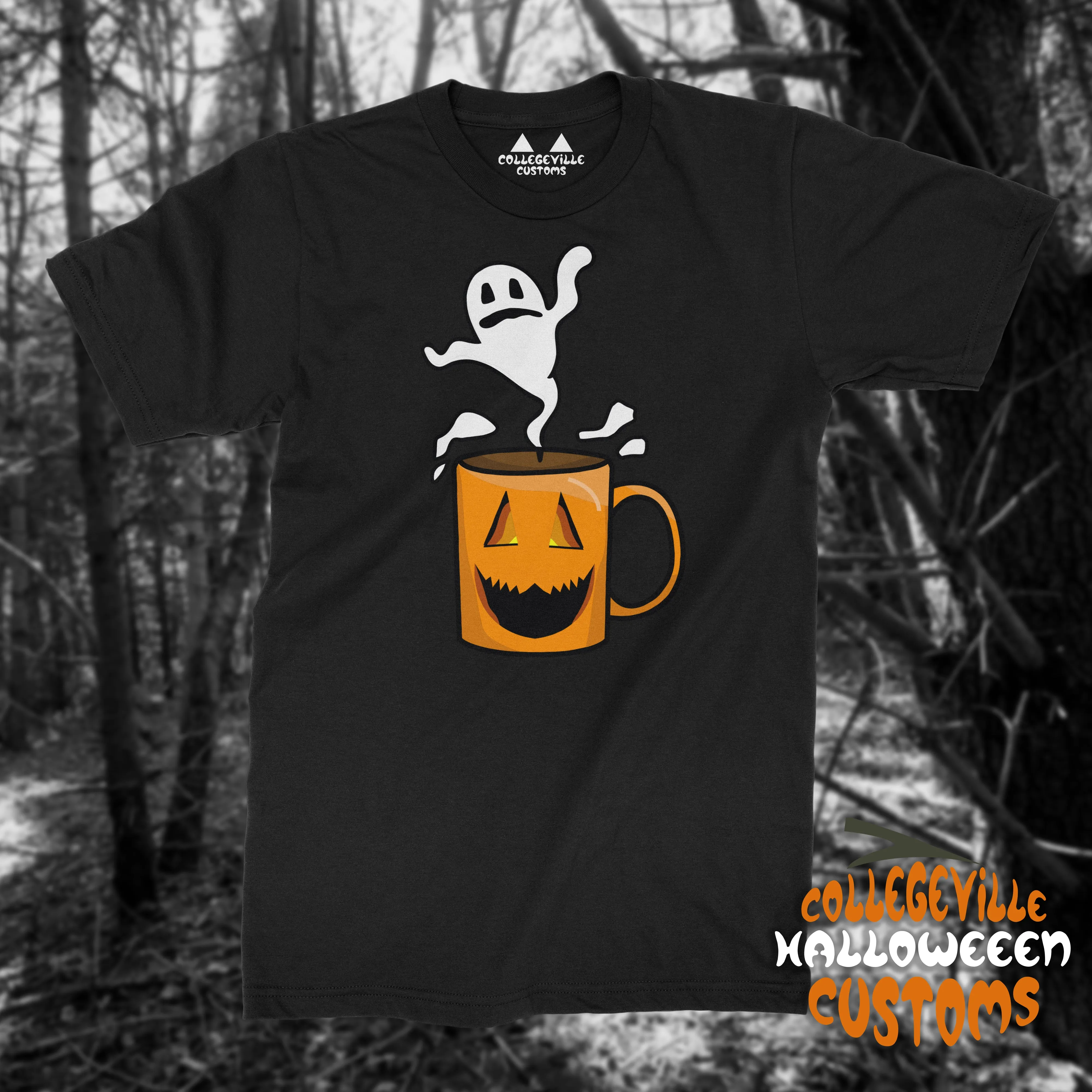 Ghost Coffee Unisex Halloween Shirt