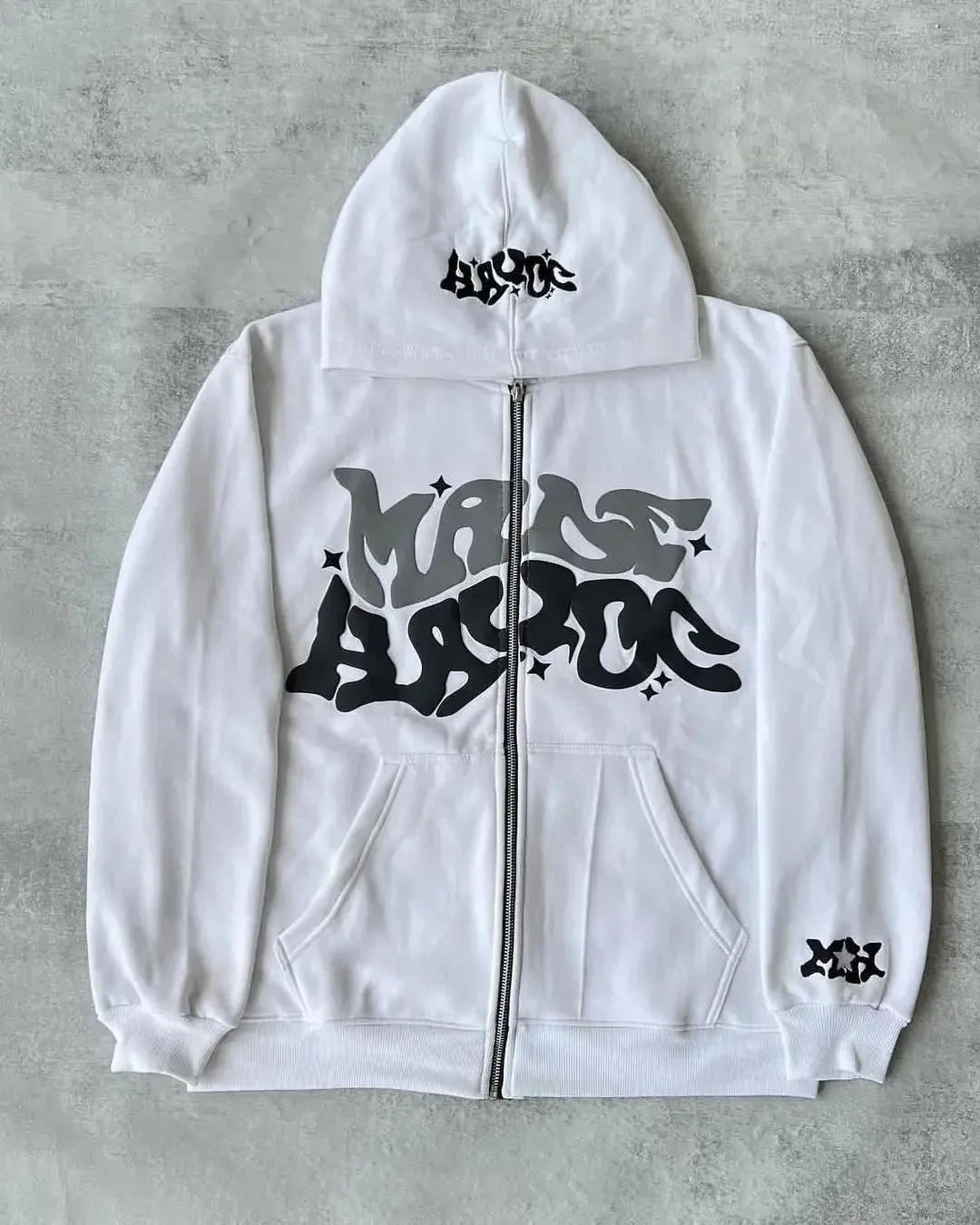 Girlary Y2K Fashion Zip Up Hoodie American Harajuku Hip Hop Oversized Hoodie Sweatshirt Mens Womens Coat Tops Unisex Hoodie Streetwear