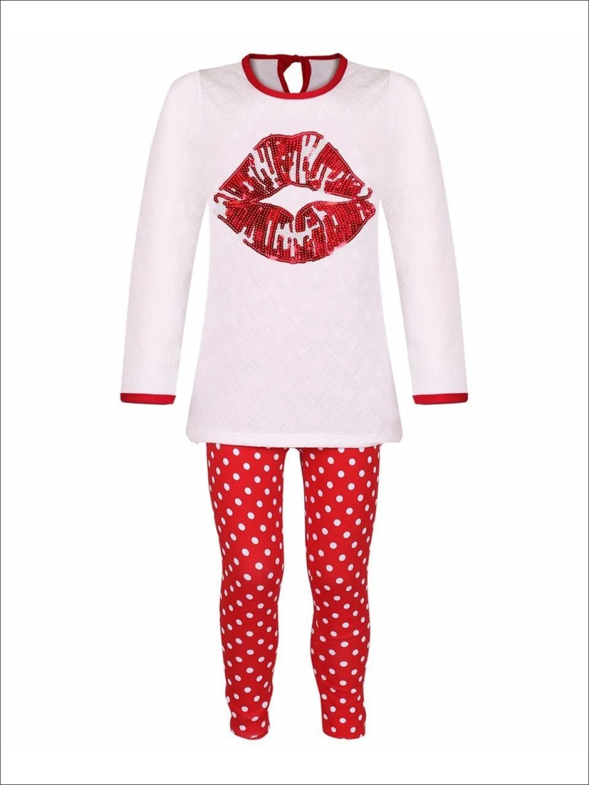 Girls Big Kiss Tunic Legging Set