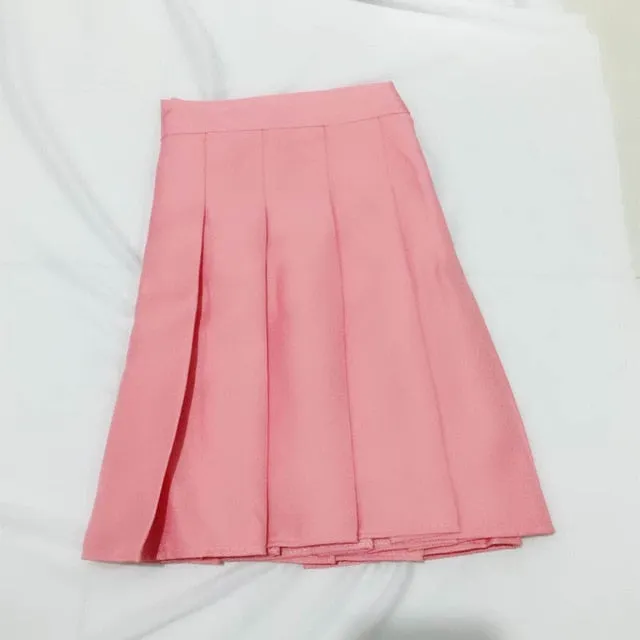 Girls Dance Mini Skirt | High Waist Stitching Student Pleated Skirts | Plaid Summer Women Skirt | Multicolor Tennis Skirt | Girlfriend Gift