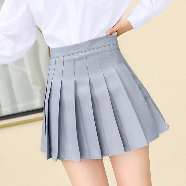 Girls Dance Mini Skirt | High Waist Stitching Student Pleated Skirts | Plaid Summer Women Skirt | Multicolor Tennis Skirt | Girlfriend Gift