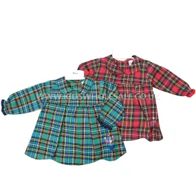 Girls Tartan Dress Set  0-9M (7540)