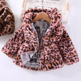 Glamorous Girls Animal Print Winter Coat Sizes 2-7 Various Styles
