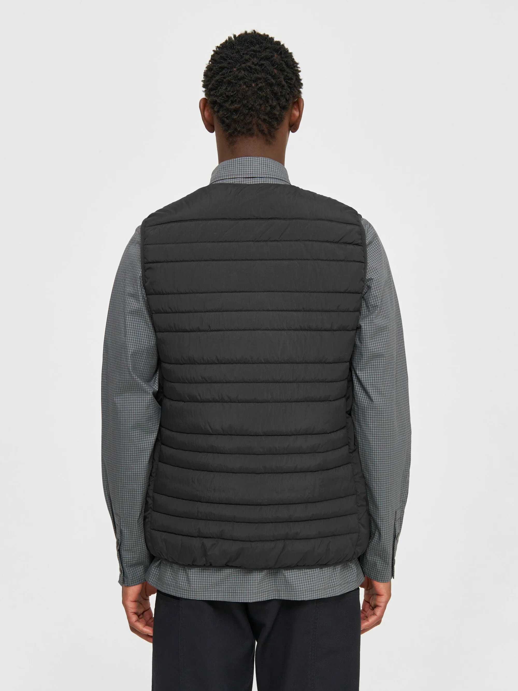 GO ANYWEAR™ quilted padded zip vest - Black Jet