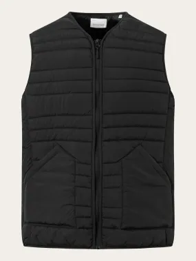 GO ANYWEAR™ quilted padded zip vest - Black Jet
