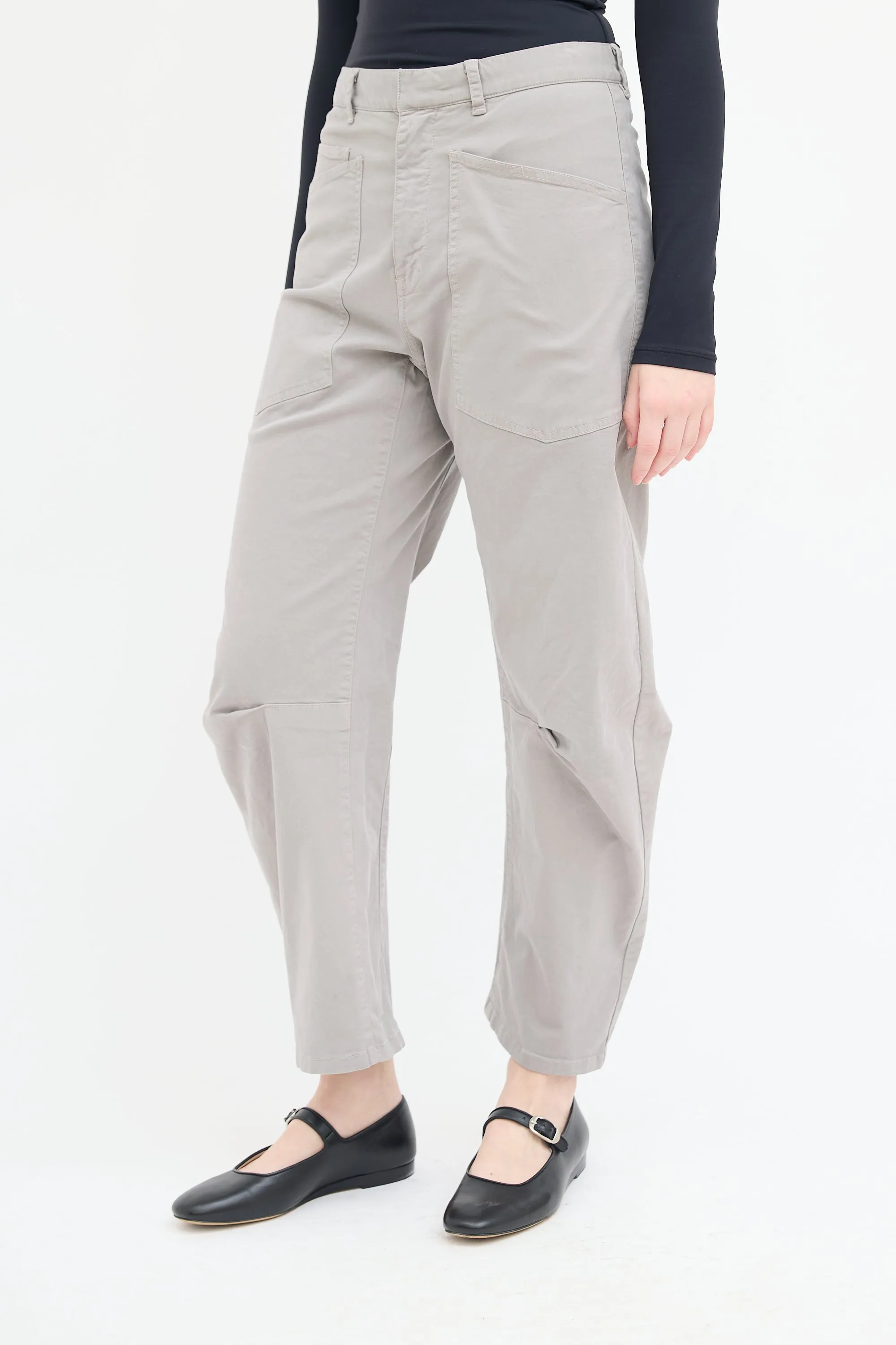 Grey Shon Balloon Cargo Pant