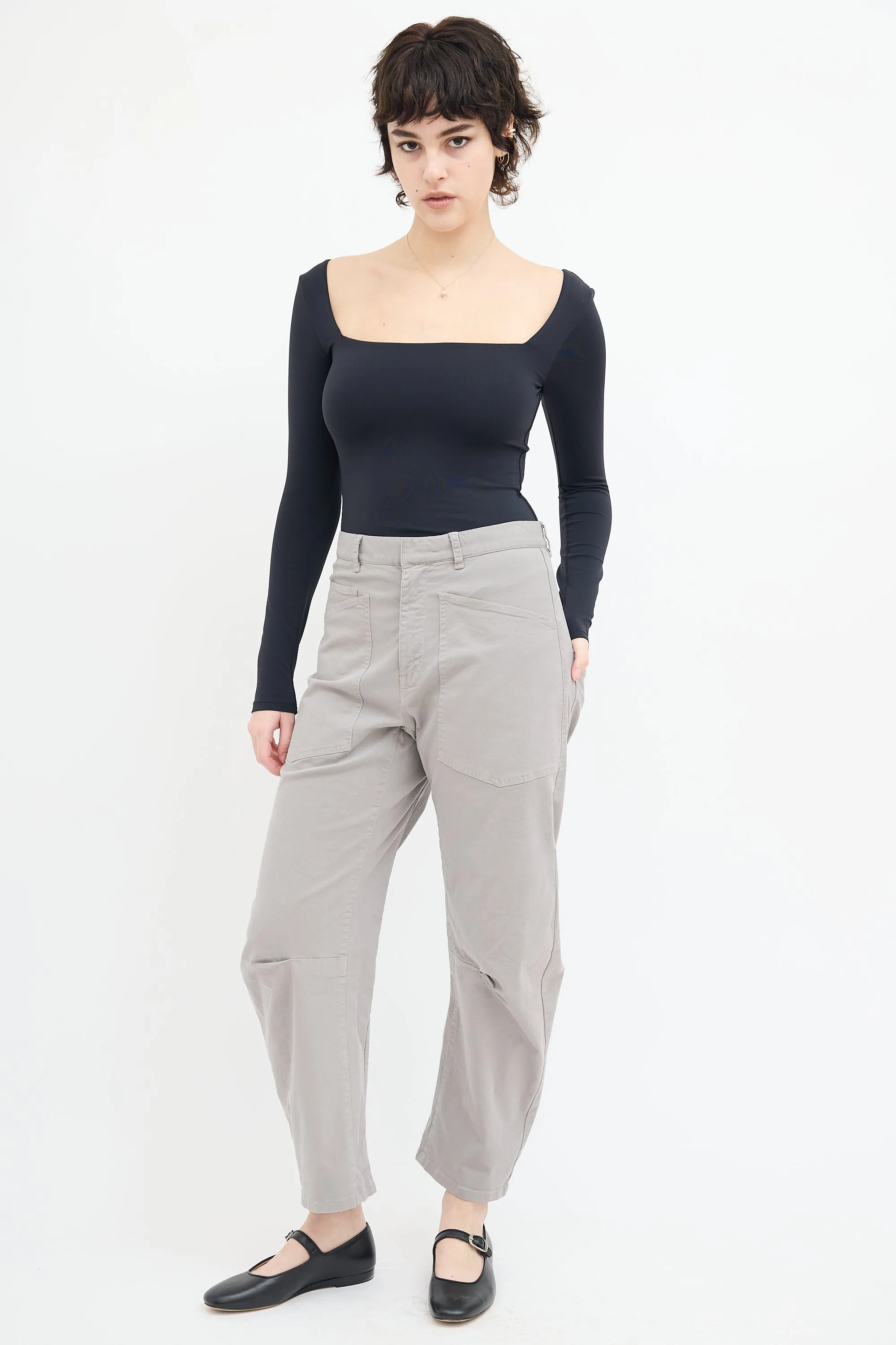 Grey Shon Balloon Cargo Pant