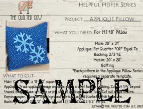 Helpful Heifer Applique Pillow