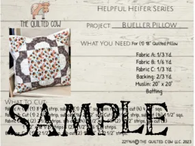 Helpful Heifer Bueller Pillow