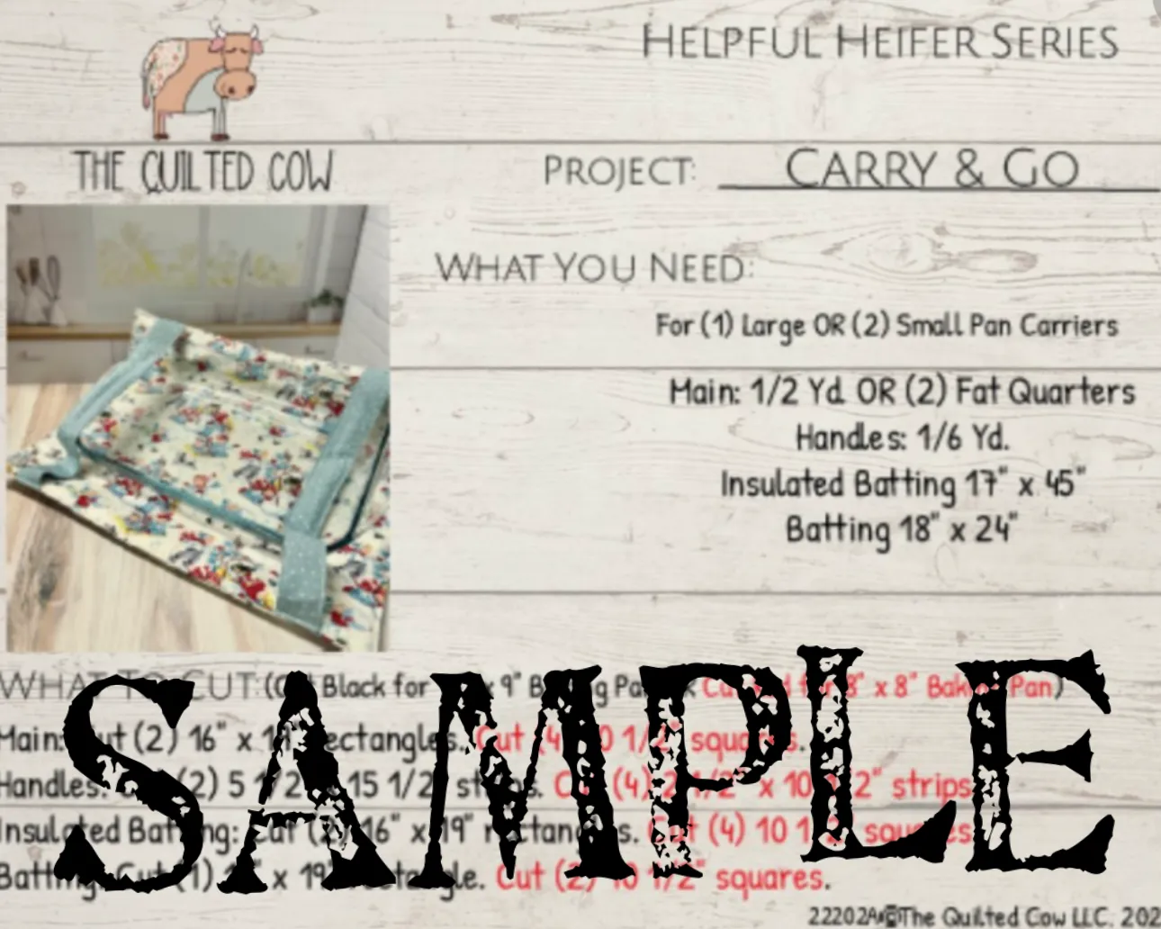 Helpful Heifer Carry & Go