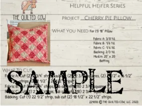 Helpful Heifer Cherry Pie Pillow