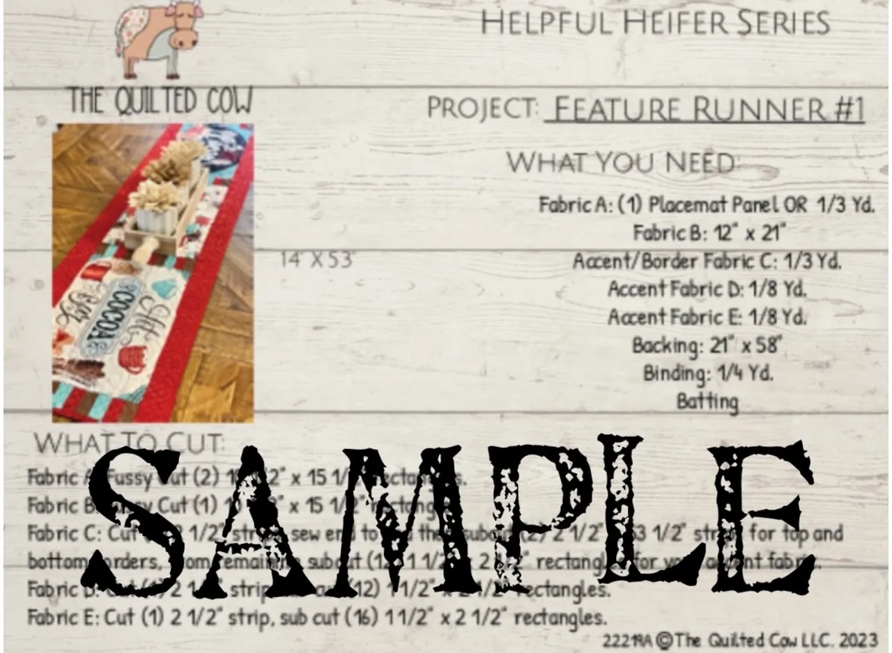 Helpful Heifer Feature Runner #1