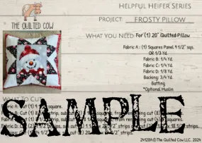 Helpful Heifer Frosty Pillow