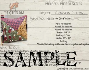 Helpful Heifer Grayson Pillow