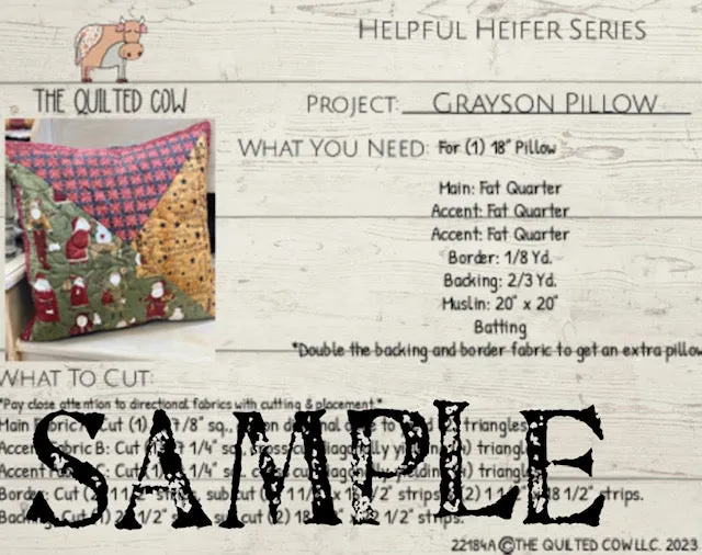 Helpful Heifer Grayson Pillow