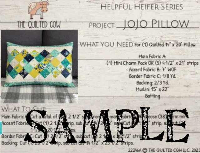 Helpful Heifer JoJo Pillow
