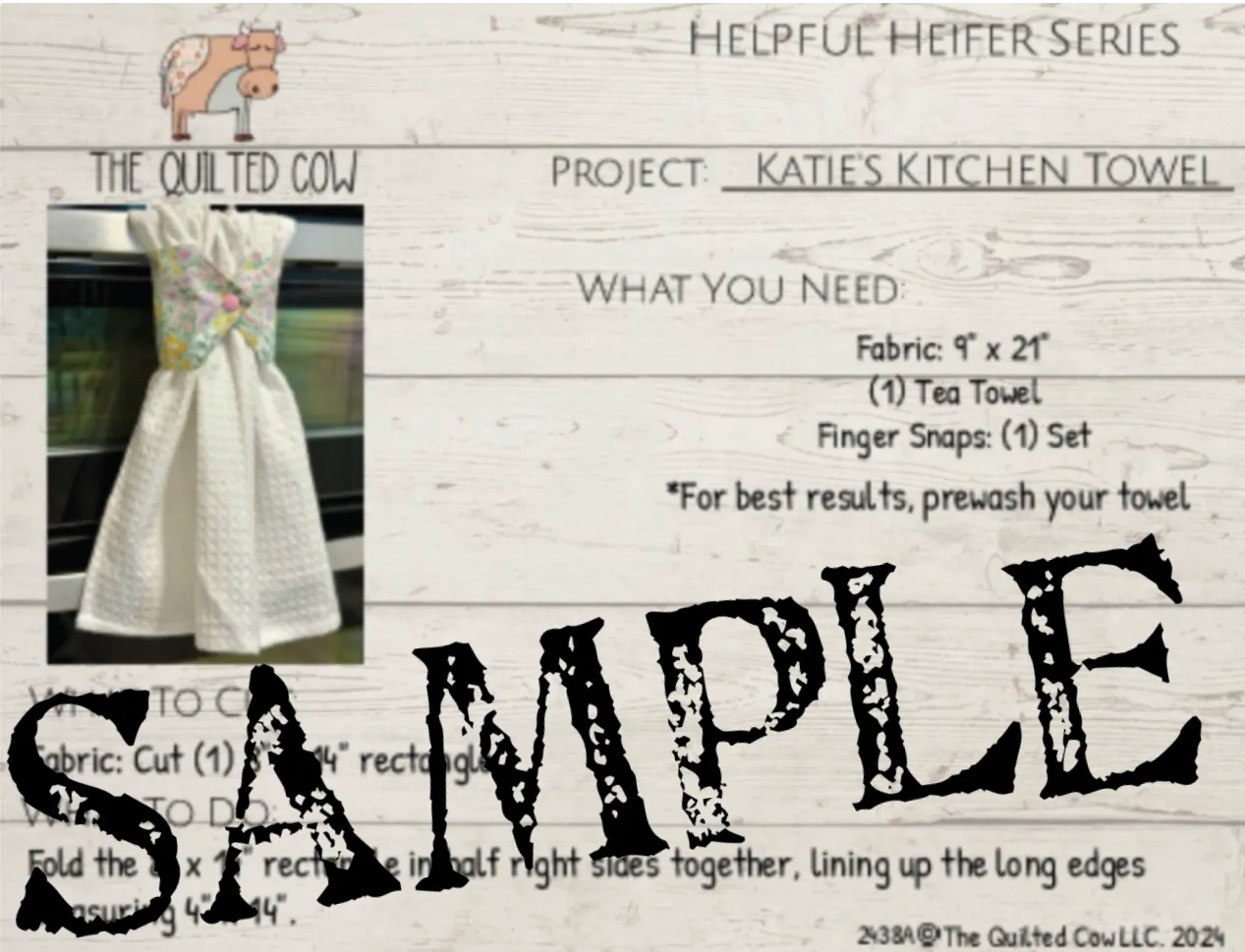 Helpful Heifer Katie's Kitchen Towel