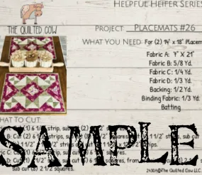 Helpful Heifer Placemats #26